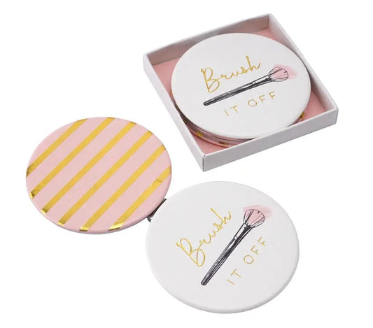 Blush Brush It Off Compact Mirror