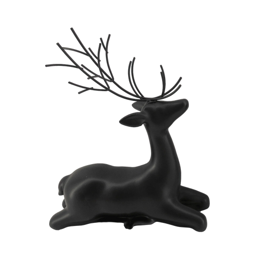 Black Laying Reindeer