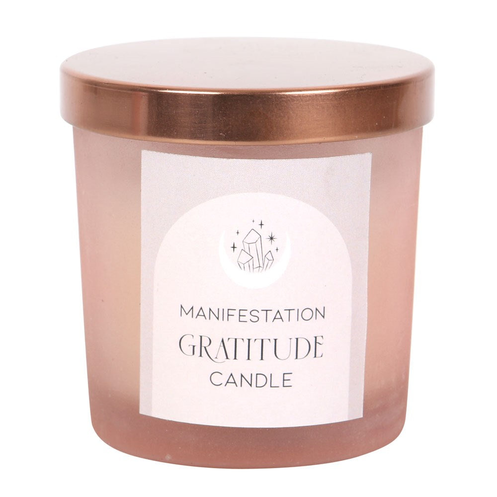 Gratitude Crystal Chip Candle