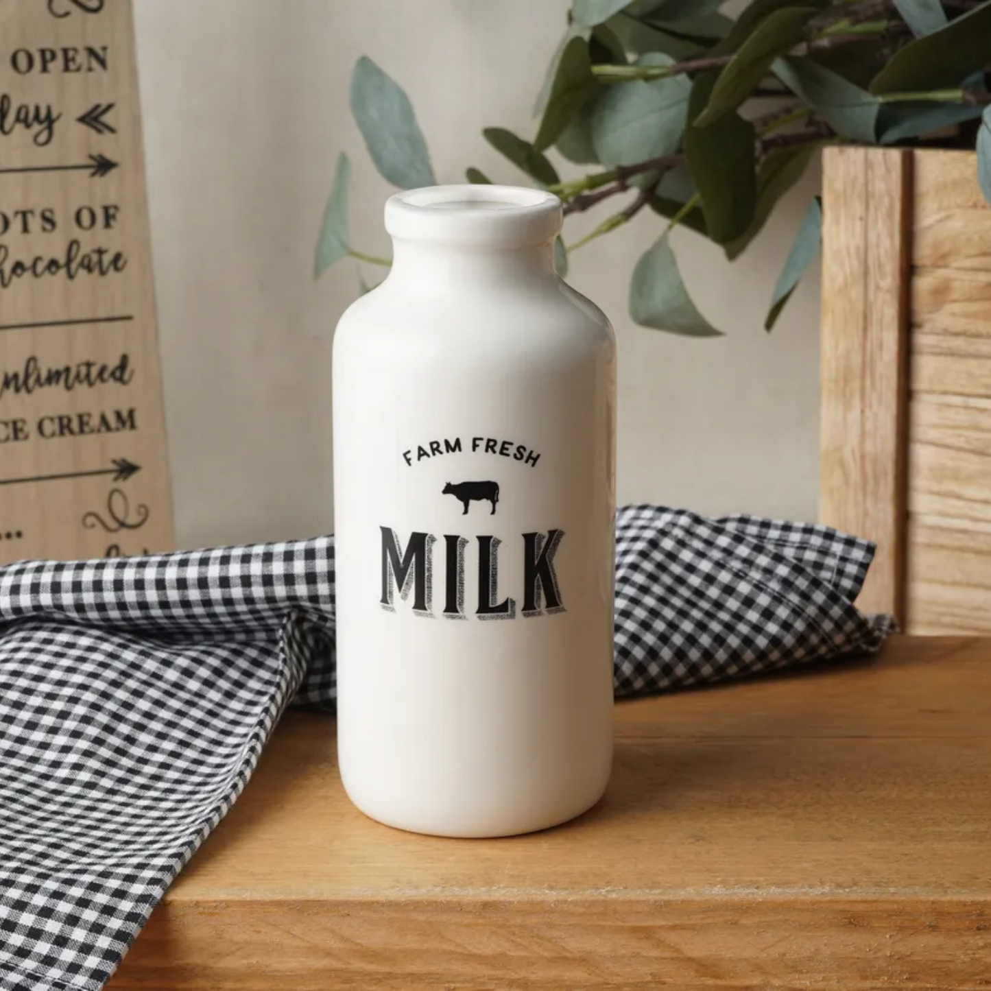 Farm Fresh' Milk Bottle