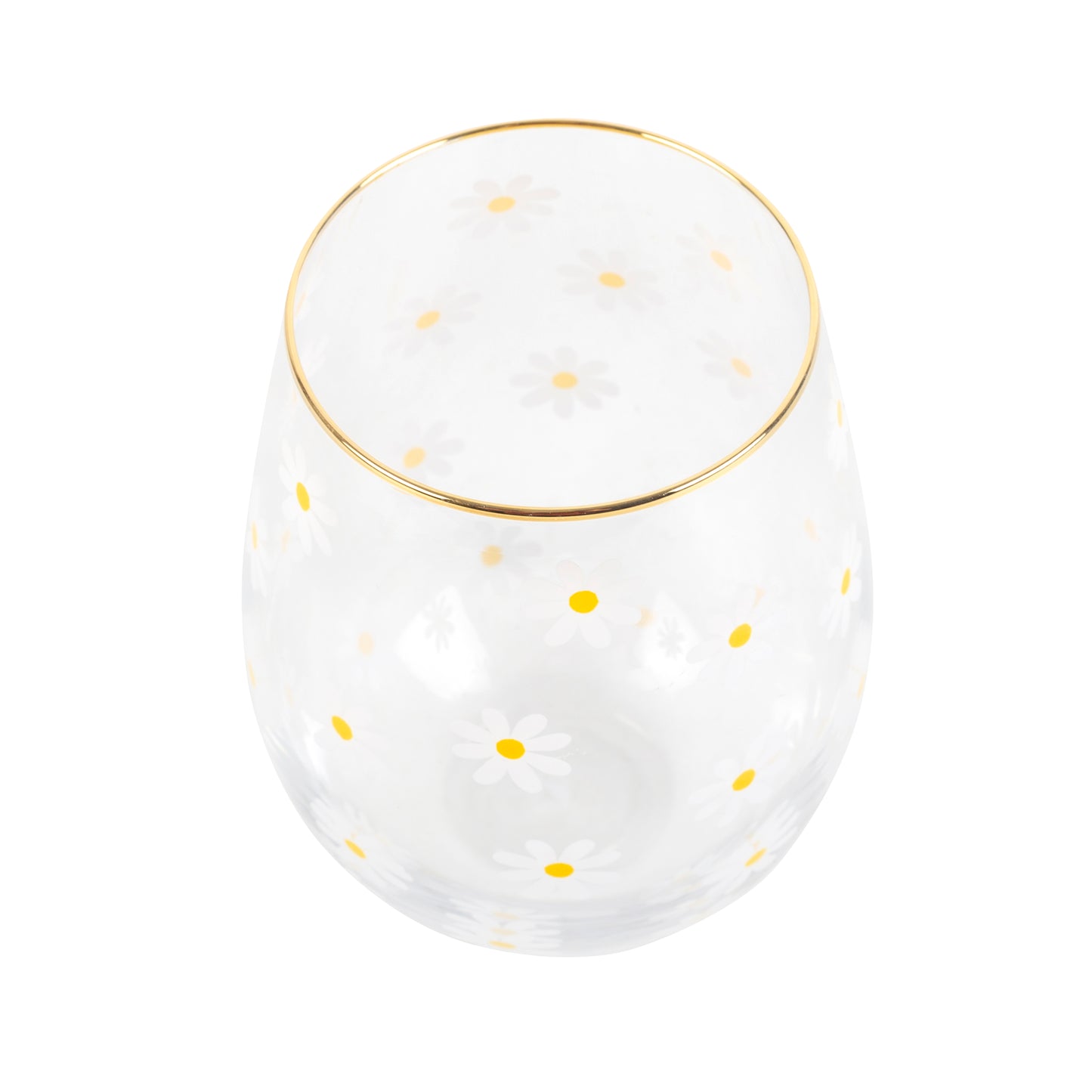 Springtime Stemless Wine Glass