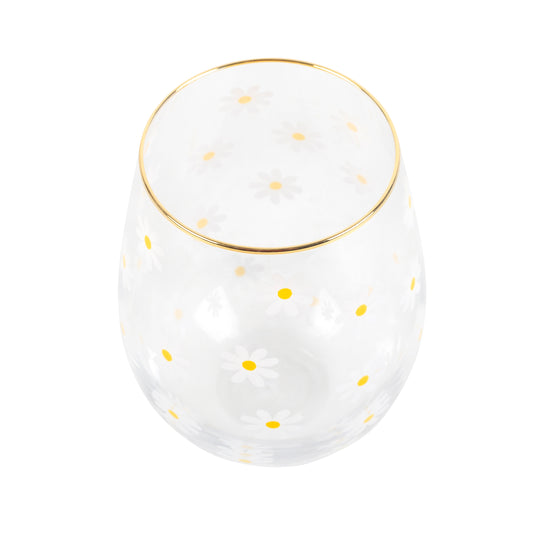 Springtime Stemless Wine Glass