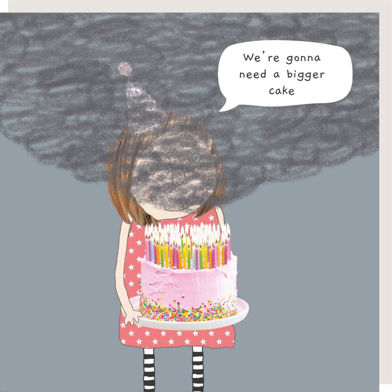 Rosie Made A Thing - Bigger Cake - Birthday Card
