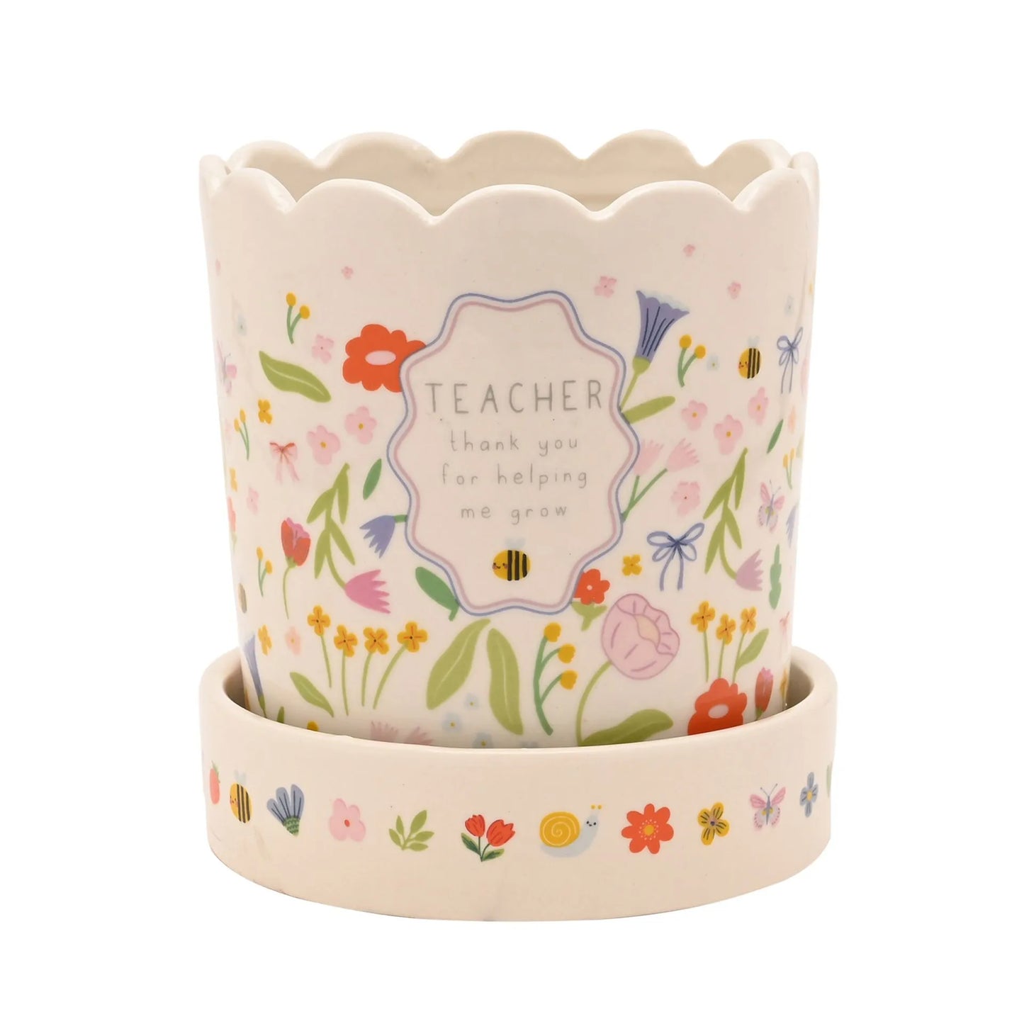 Love Life Plant Pot - Thank You Teacher