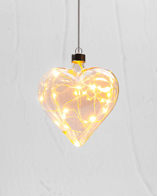 Hanging Glass Light | Champagne Heart