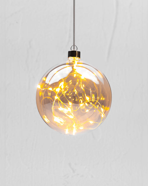 Hanging Glass Light | Champagne Sphere