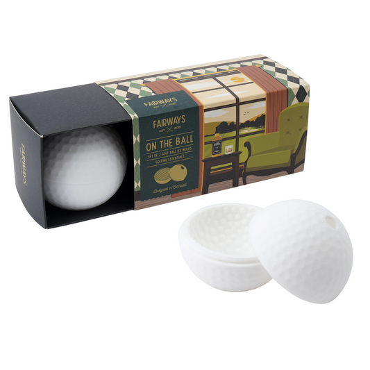 Set Of 2 Golf Ball Ice Molds