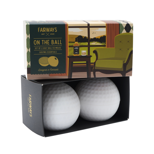 Set Of 2 Golf Ball Ice Molds