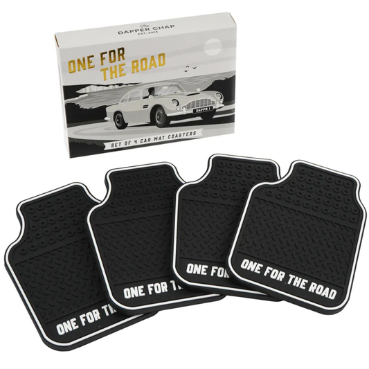 Dapper Chap S/4 car mat coasters