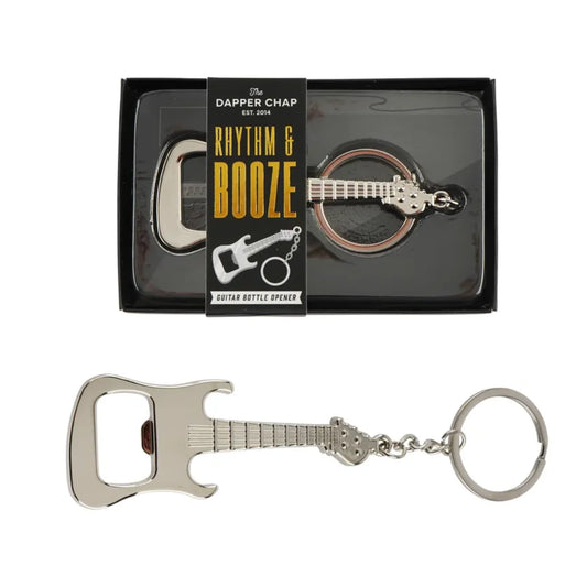 Dapper Chap Guitar Bottle Opener - Keyring