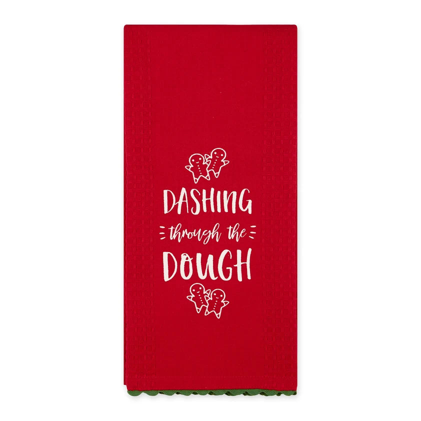 Christmas Baking Embellished Dishtowels