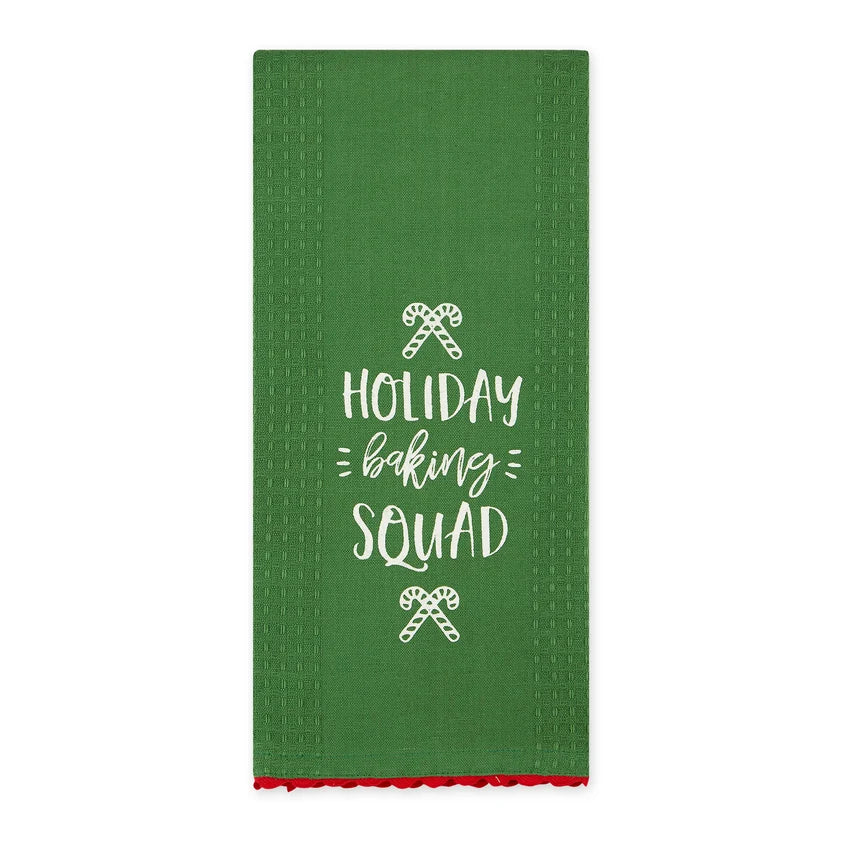 Christmas Baking Embellished Dishtowels
