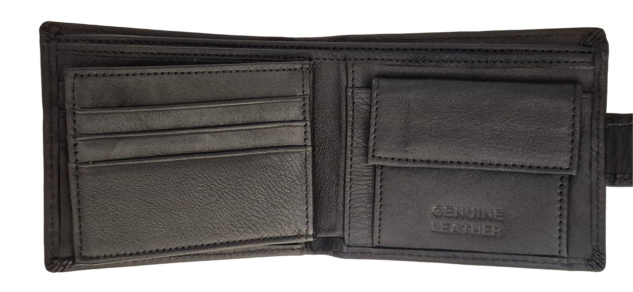 Men's Leather Wallet NZ Map