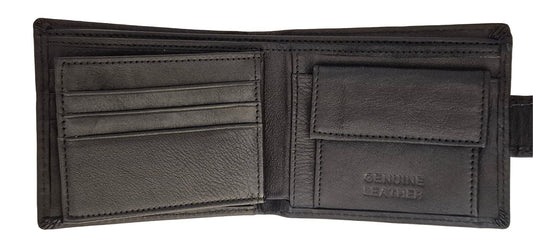 Men's Leather Wallet NZ Map