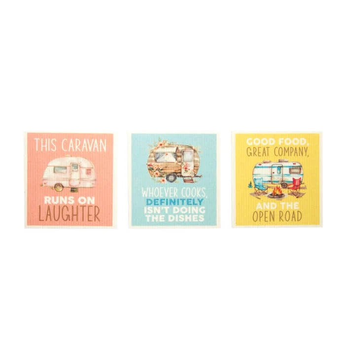 Caravan Dish Cloths Set Of 3