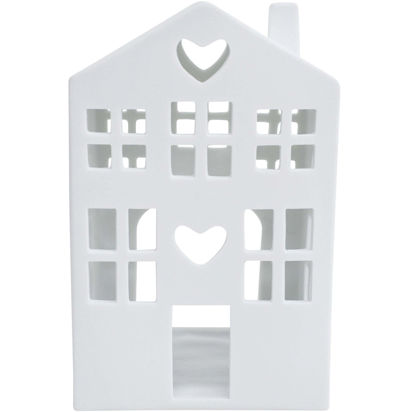 Porcelain Village House Tealight Holder