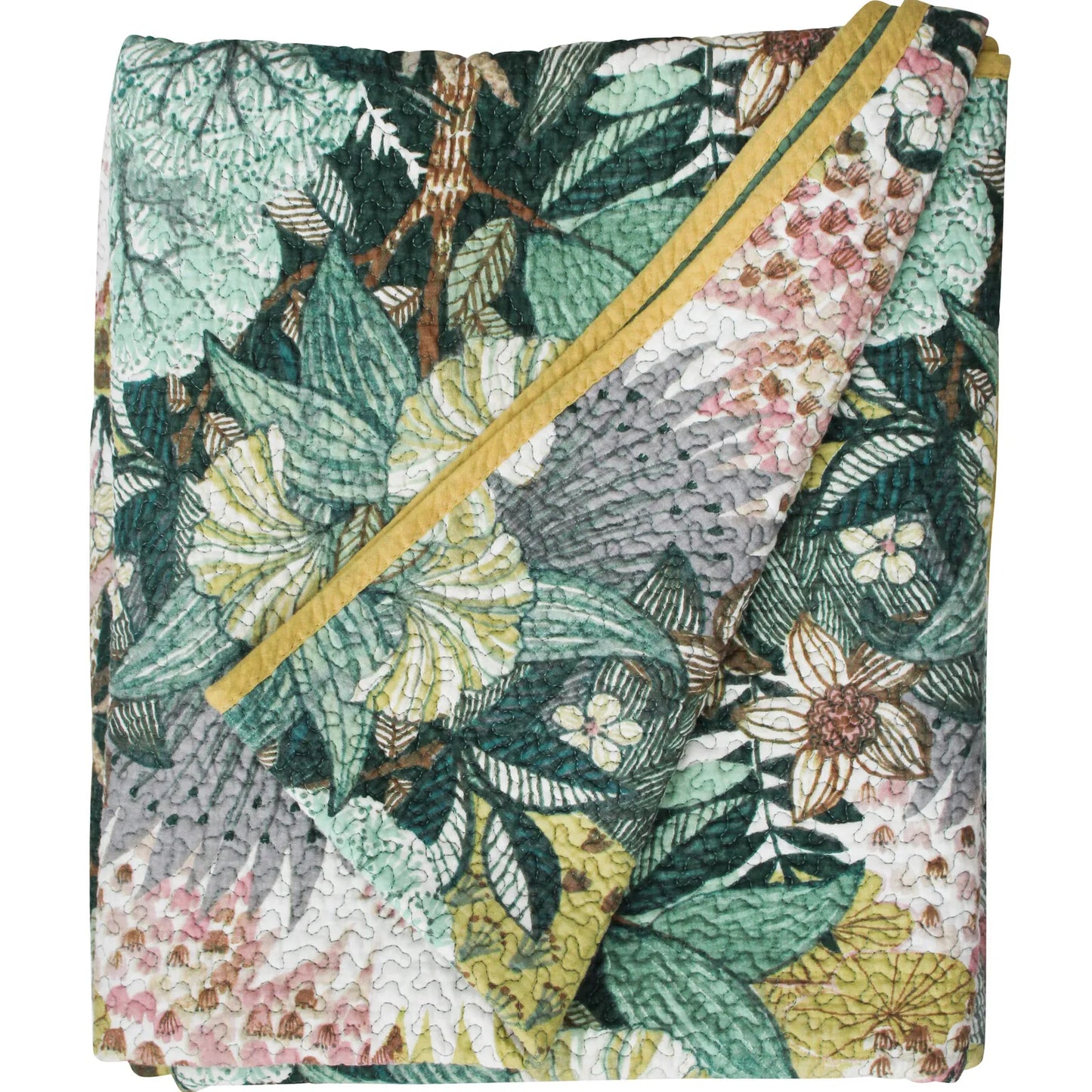 Bedspread Lrg Jungle Flowers