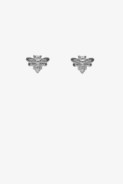 Mini Bee Earring | Silver