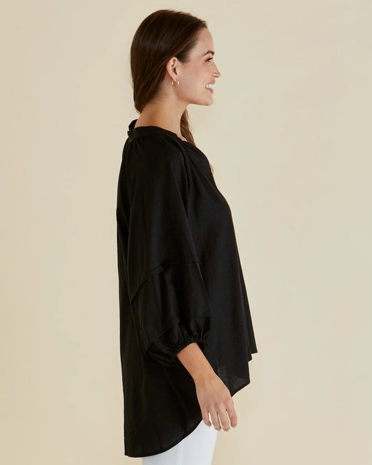 Grazia Blouse - Black Size 14