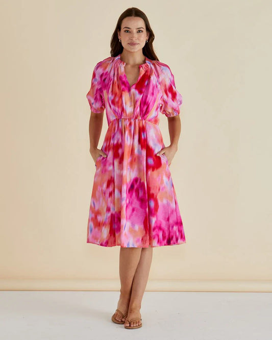 Betty Basics Emery Dress - Floral Abstract Print