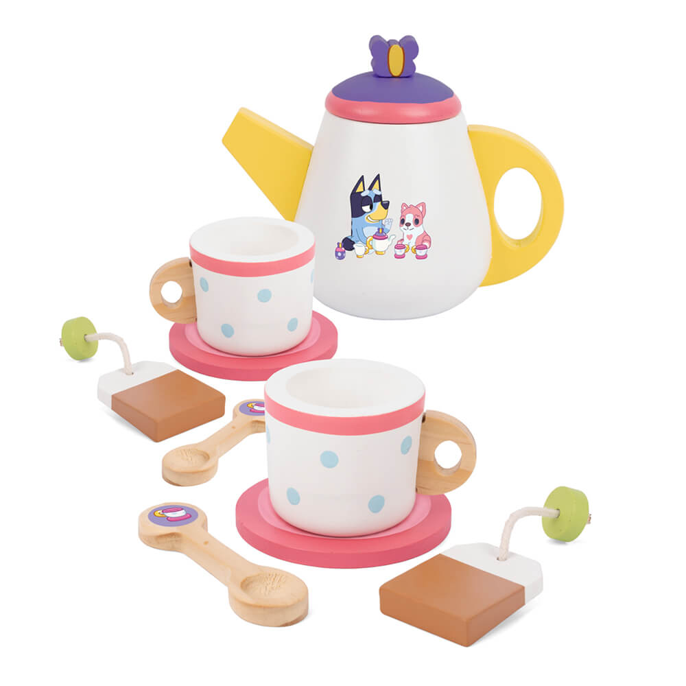 Bluey Wooden Tea Party Set