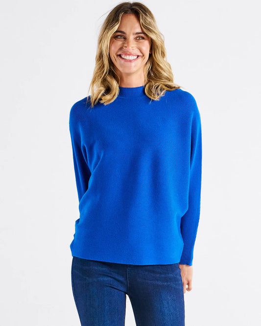 Betty Basics | Alicia Knit Jumper - Ultramarine