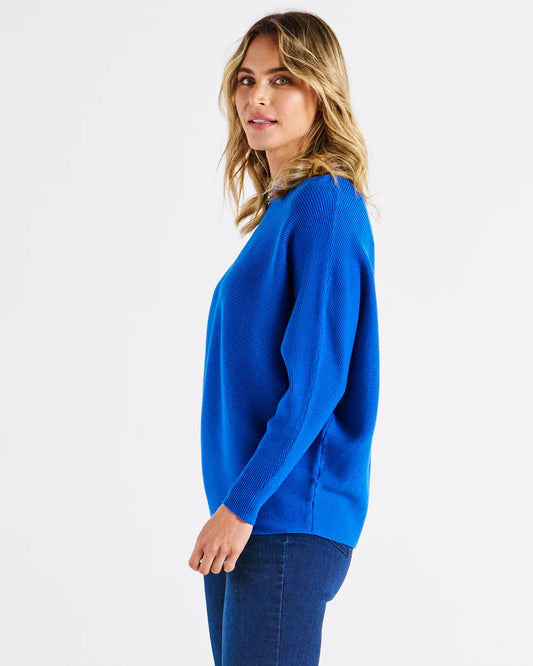 Betty Basics | Alicia Knit Jumper - Ultramarine