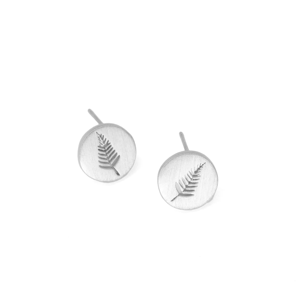 Silver Fern Earrings