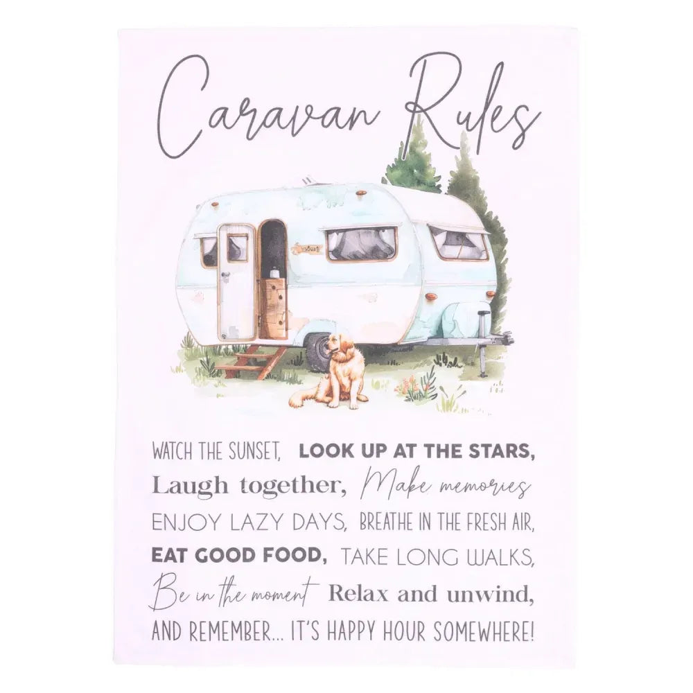Caravan - Tea Towel