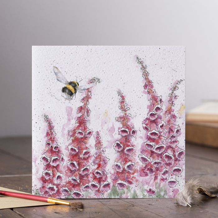 Wrendale  'A Cottage Garden' bee card