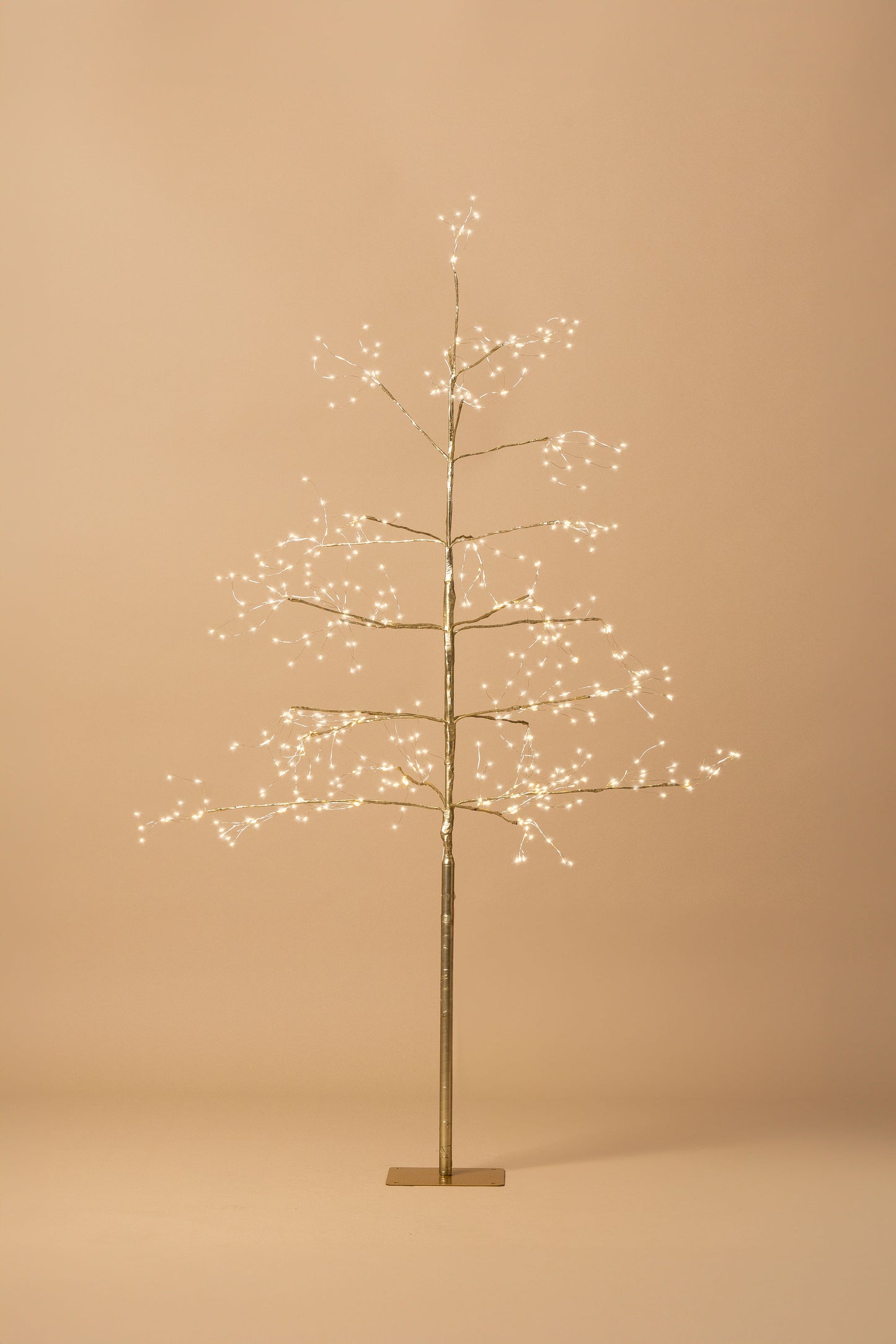 Medium Champagne Arctic Birch Seed Light Tree