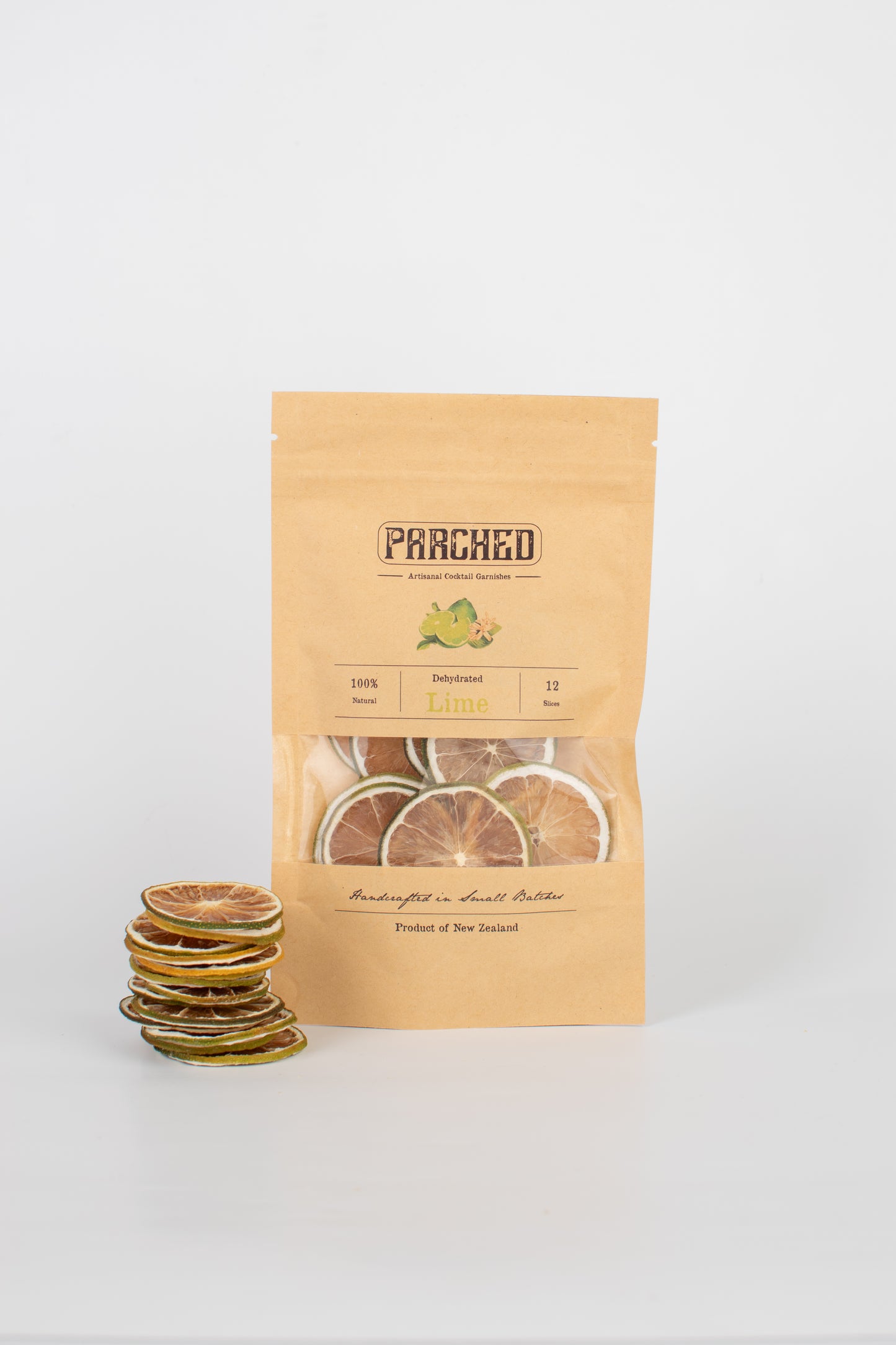 Parched Dehydrated Lime - Window Pouch (12 slices)