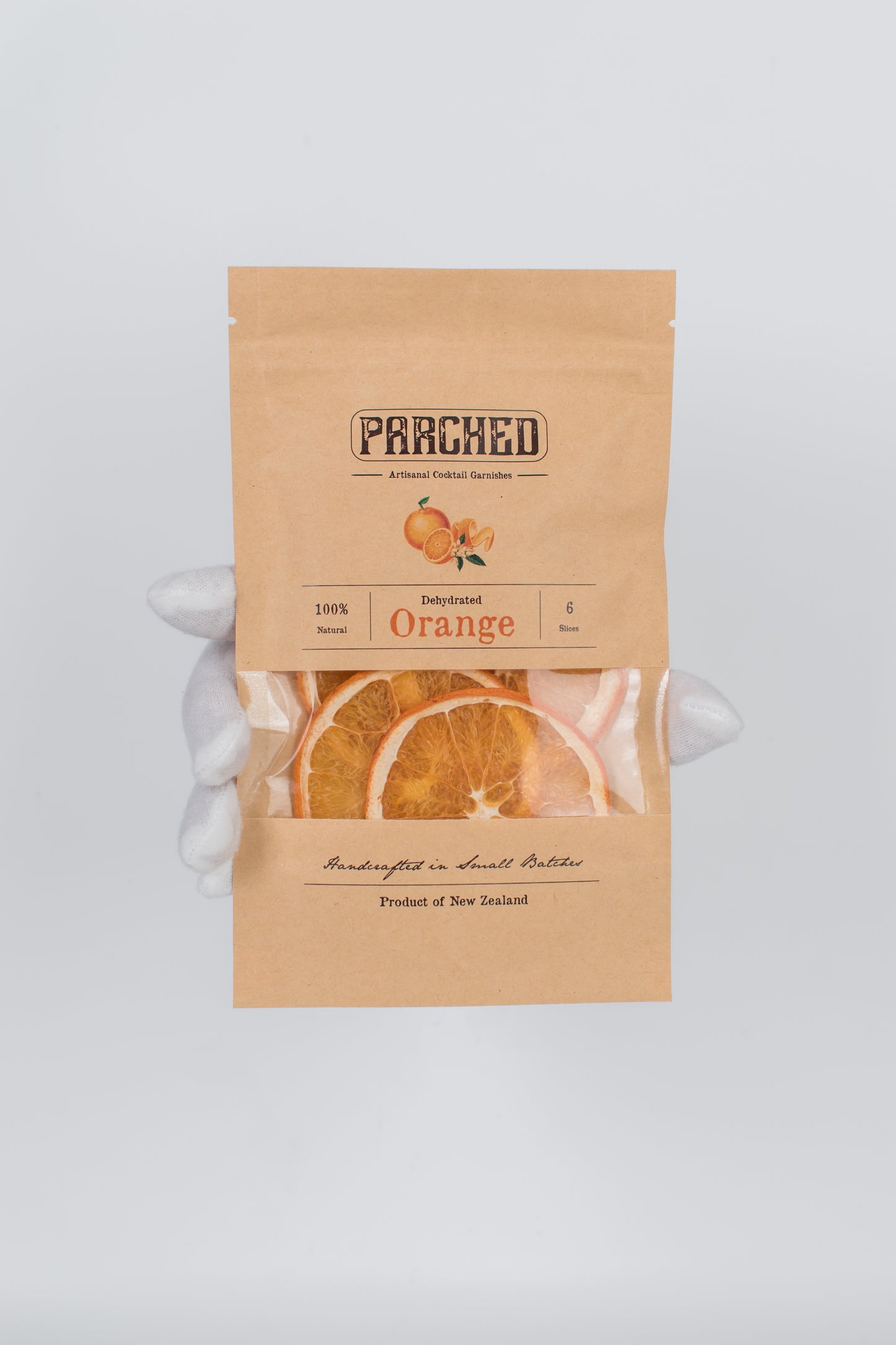 Parched Dehydrated Orange - Window Pouch (6 pieces)