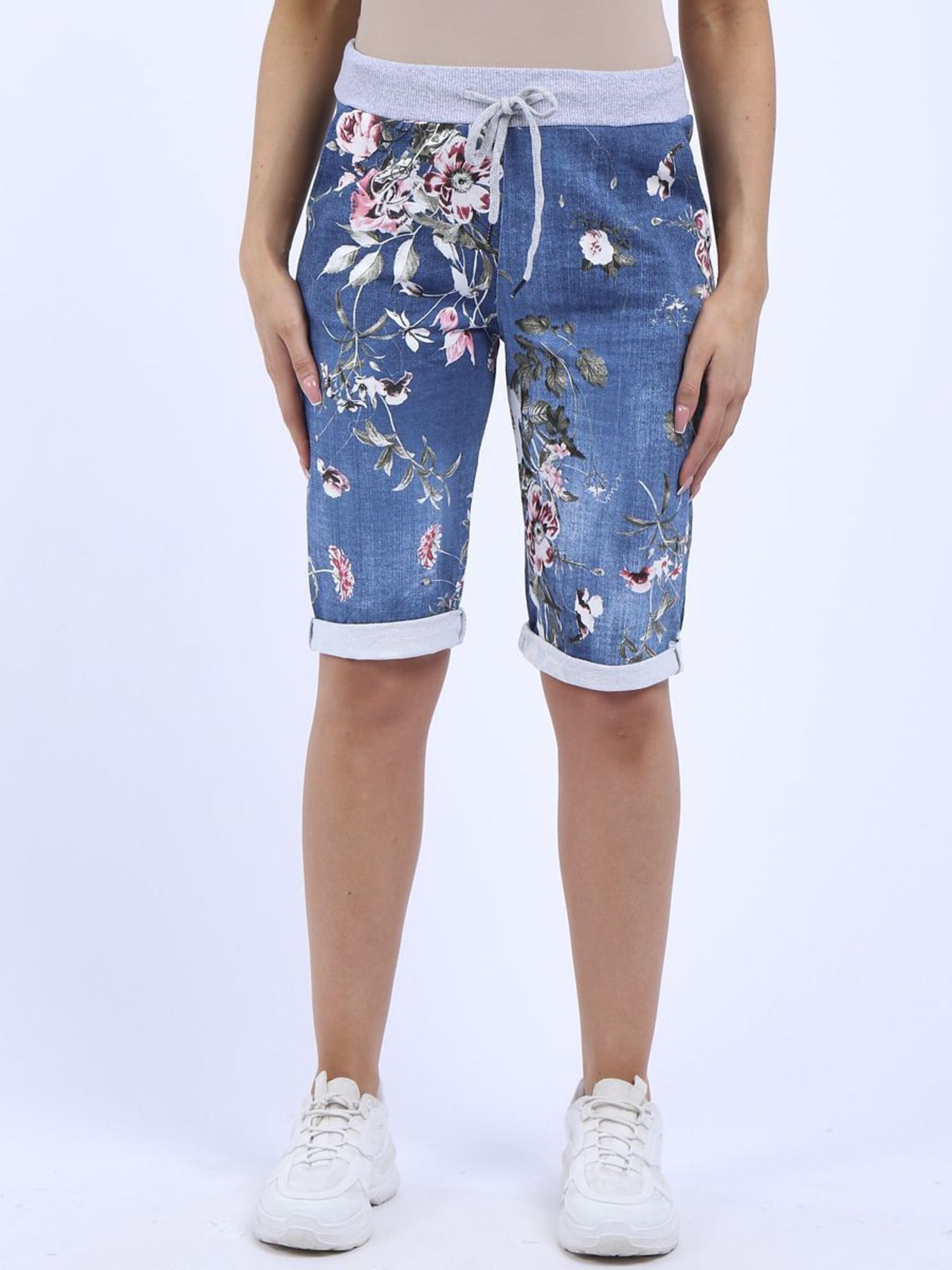 Denver Floral Dark Blue Shorts