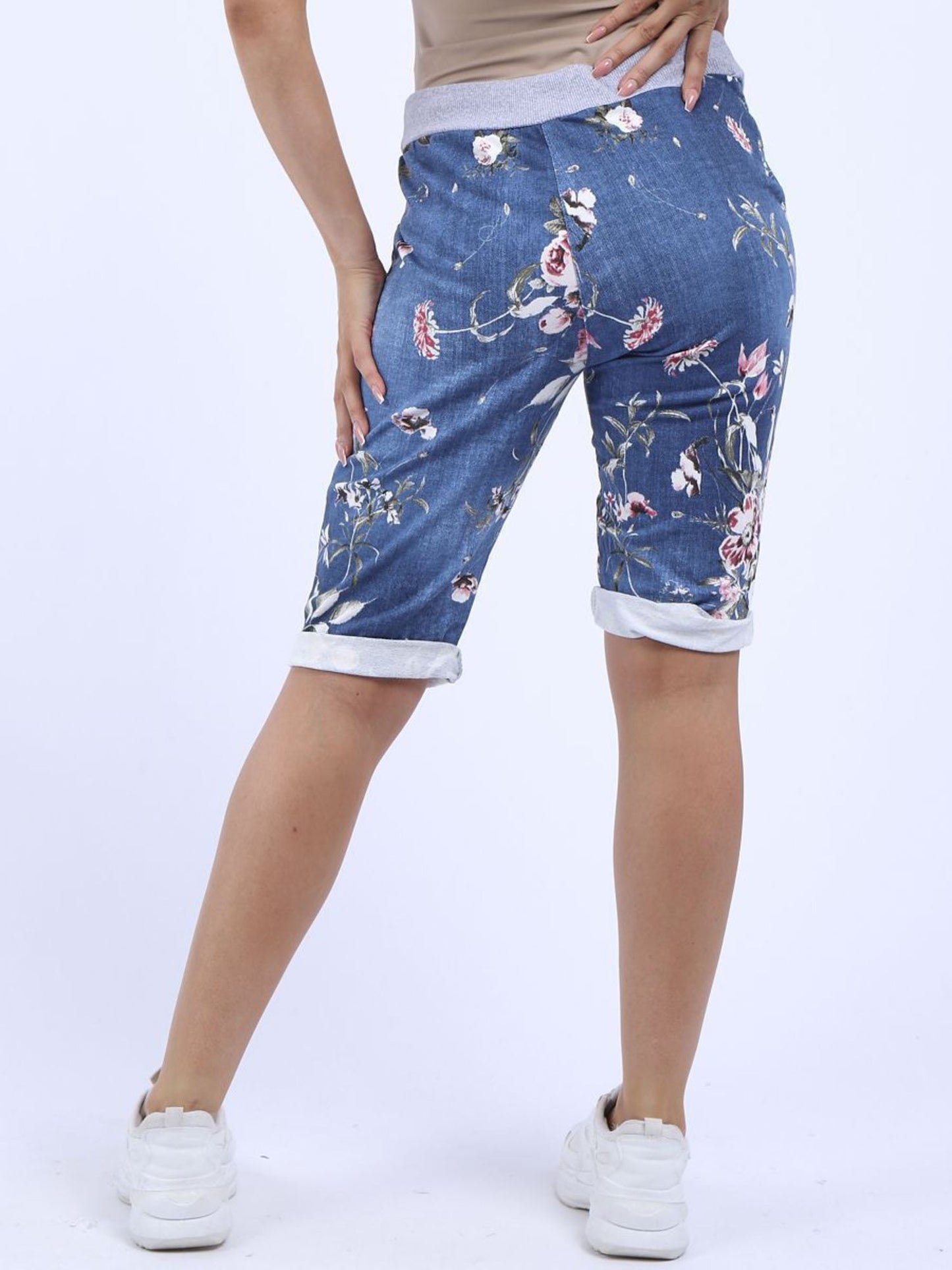 Denver Floral Dark Blue Shorts