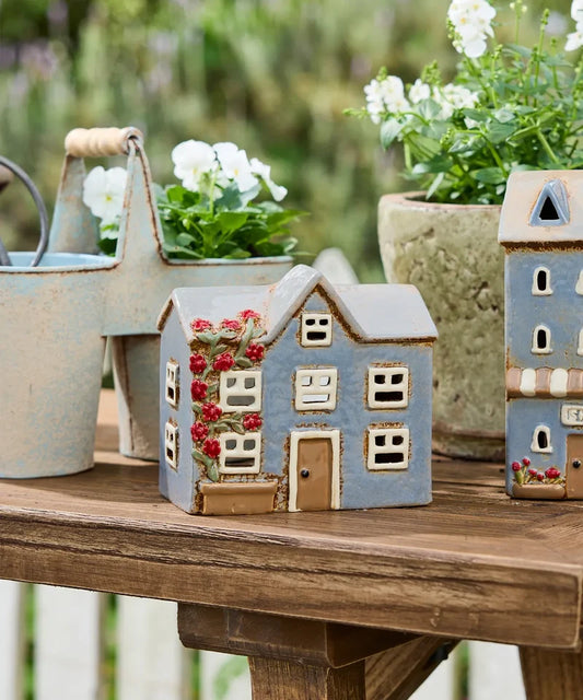 Devon Cornflour Peak Tea Light Cottage