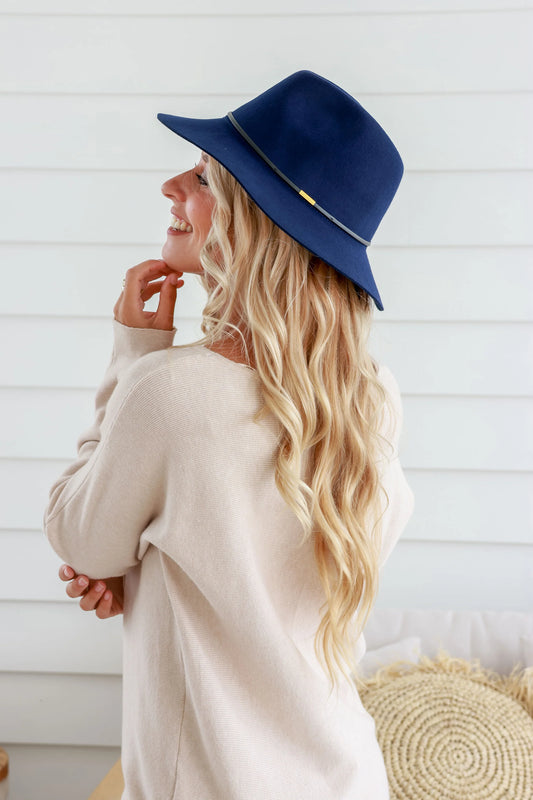 The Panama hat | Navy