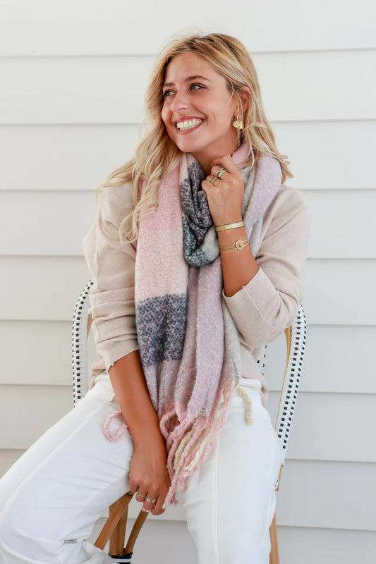Millie Scarf | Pink Cream