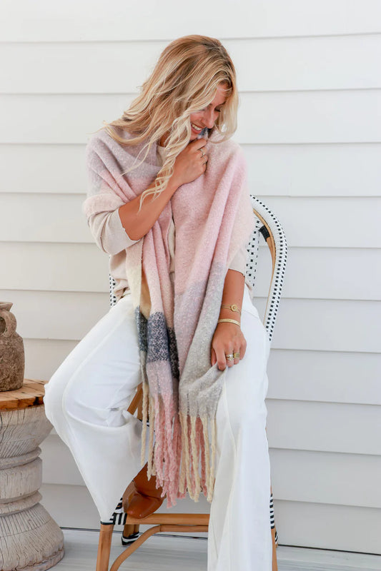 Millie Scarf | Pink Cream