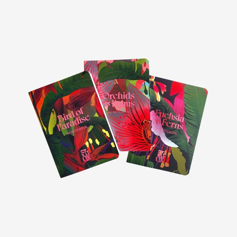 Flox Notebook A6 - Set of 3