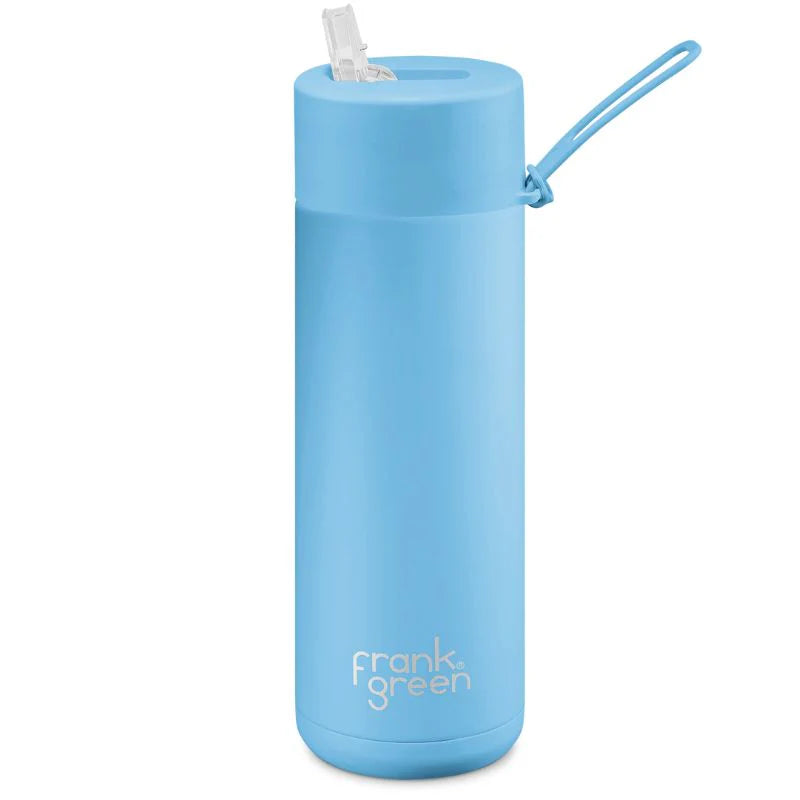Frank Green Ceramic Reusable Bottle - 595ml Sky Blue