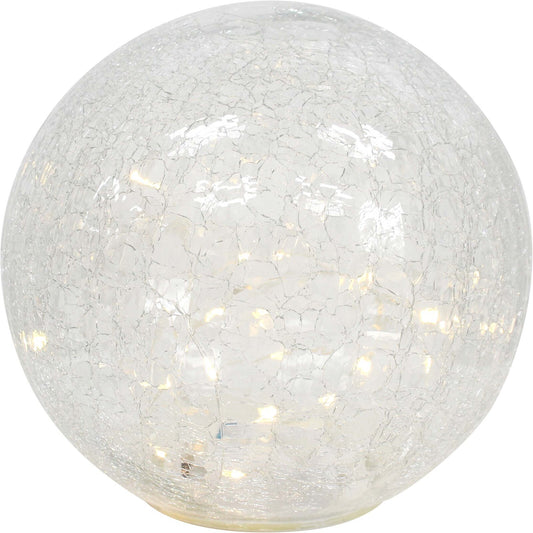 Glass Ball Crackled Clear | Large
