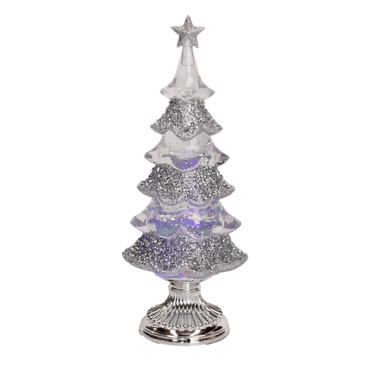 Silver Tree Lava Light