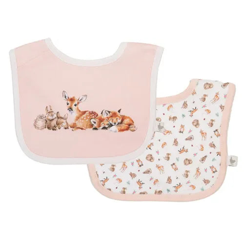 'Little Forest' Woodland Animal Bib Gift Set