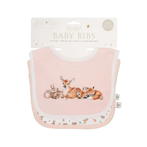 'Little Forest' Woodland Animal Bib Gift Set