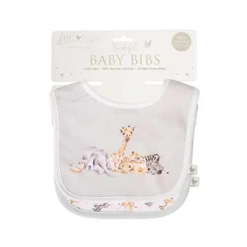 'Little Savannah' African Animal Bib Gift Set