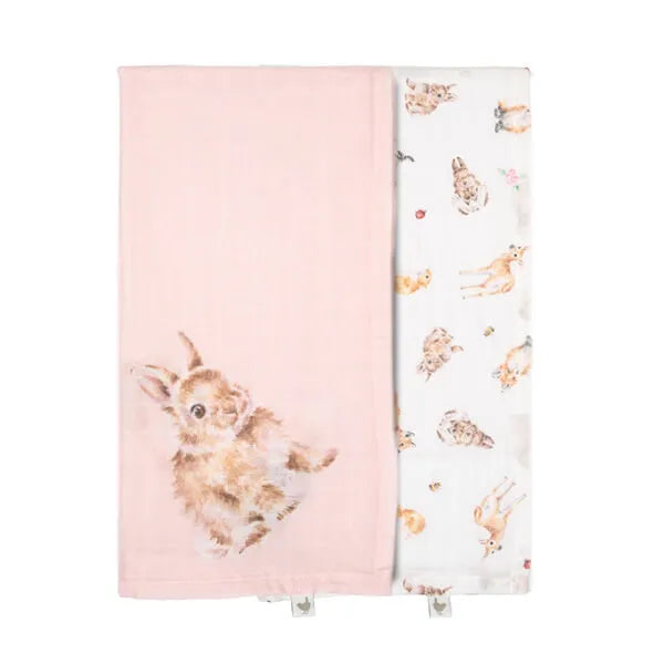 'Little Forest' Woodland Animal Muslin Gift Set