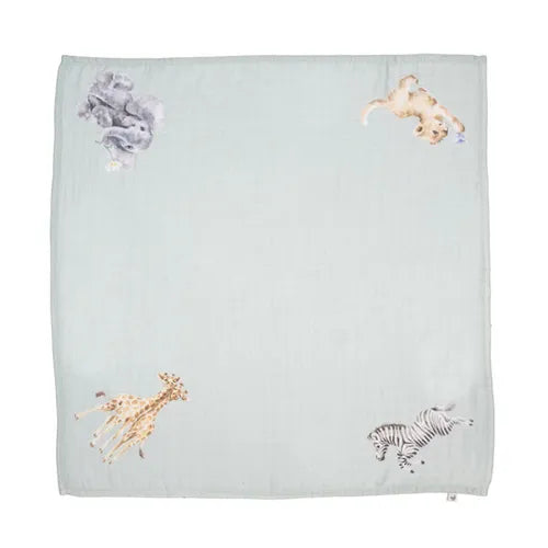 'Little Savannah' African Animal Muslin Gift Set