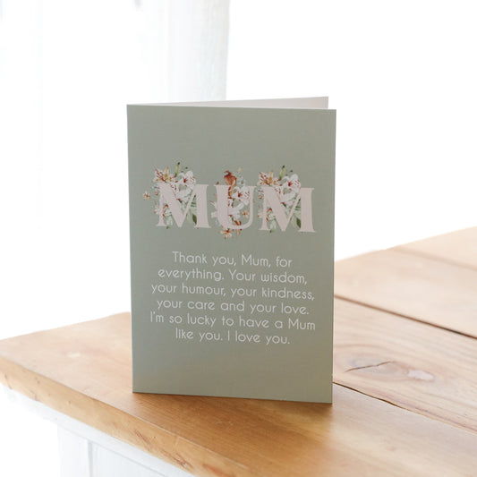 Mothers Day Mum Card
