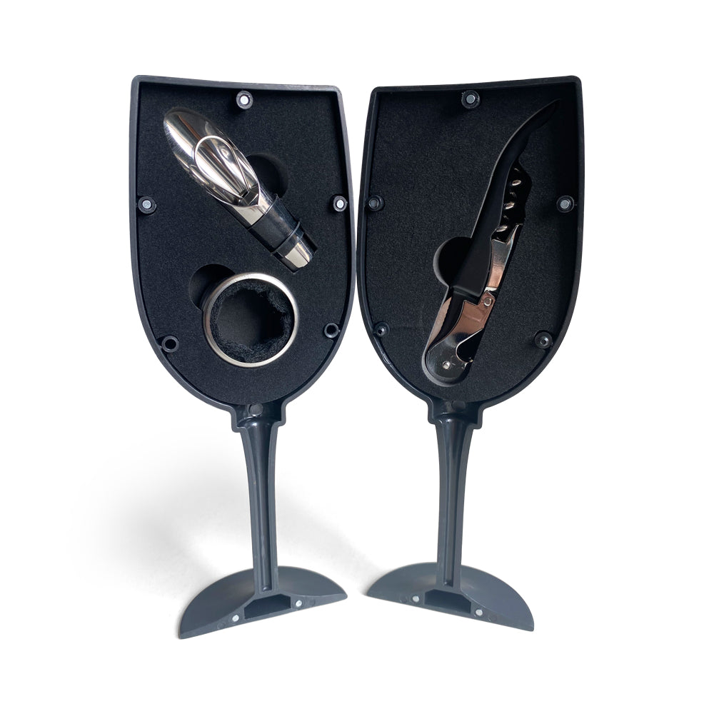 Men's Republic Wine Tool Gift Set - 3 pcs in Glass